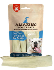 Amazing Dog Treats: tranche joue boeuf 10 pouces, mastication durable.