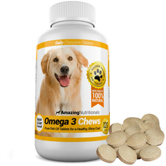 Amazing Omega 3 pour chien au goût bacon, friandise facile à donner.