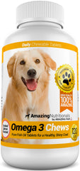 Amazing Omega 3 pour chien - bouchées saumon: goût agréable et soutien du pelage