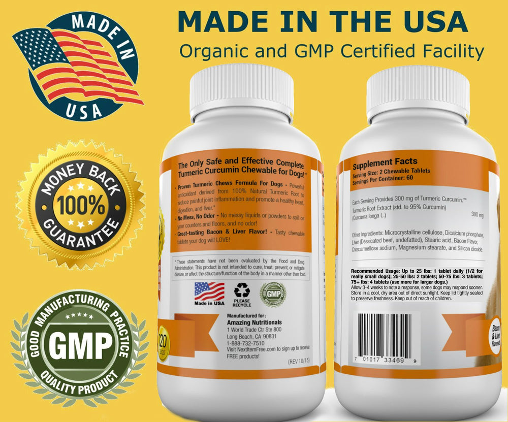Schéma de dosage par poids pour Amazing Turmeric.