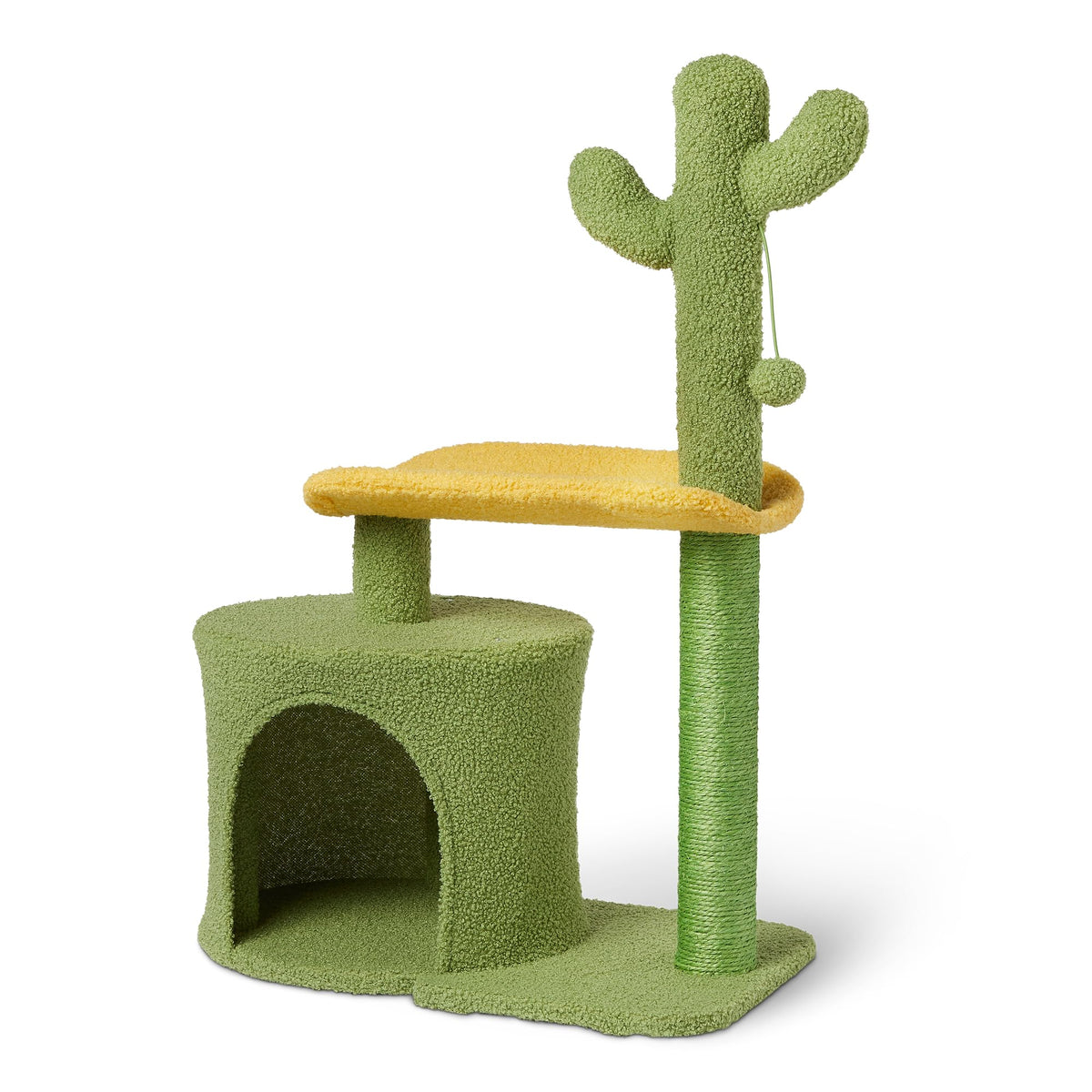 Amazon Basics arbre chat cactus et poste sisal, favorise le griffage naturel et l’exercice.