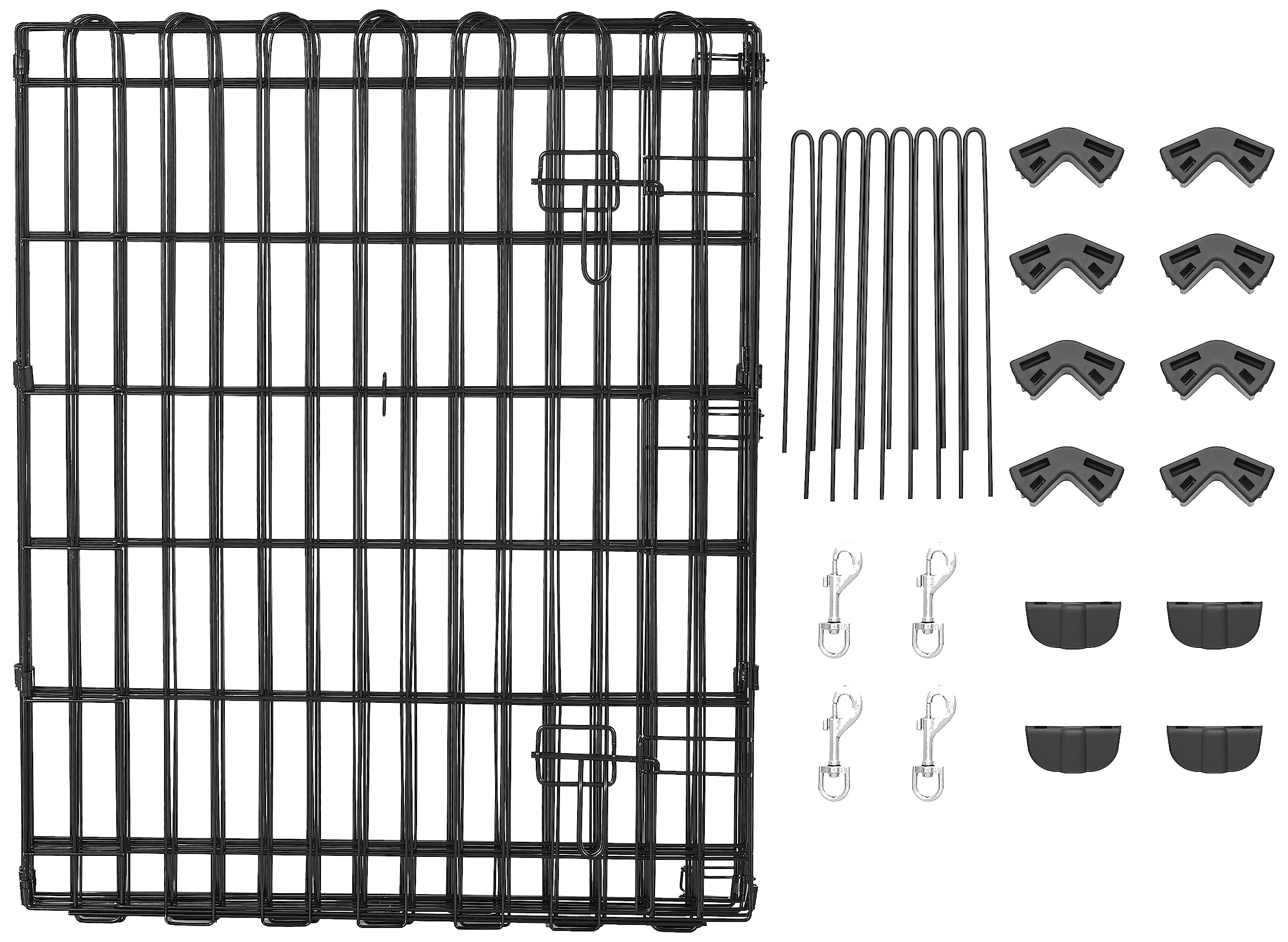 Assemblage rapide sans outils de l'enclos Amazon Basics.