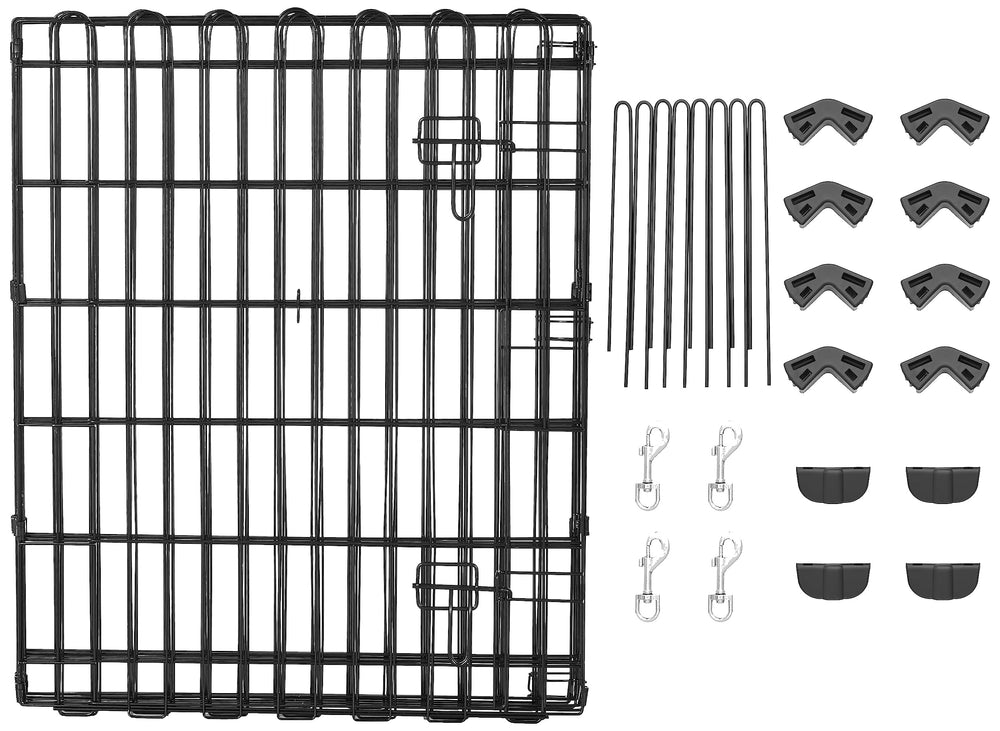 Assemblage rapide sans outils de l'enclos Amazon Basics.