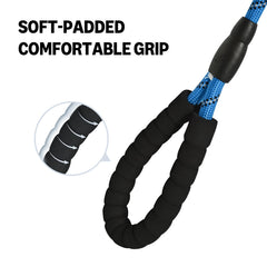 Attache solide Amazon Basics fixant fermement au collier ou harnais.