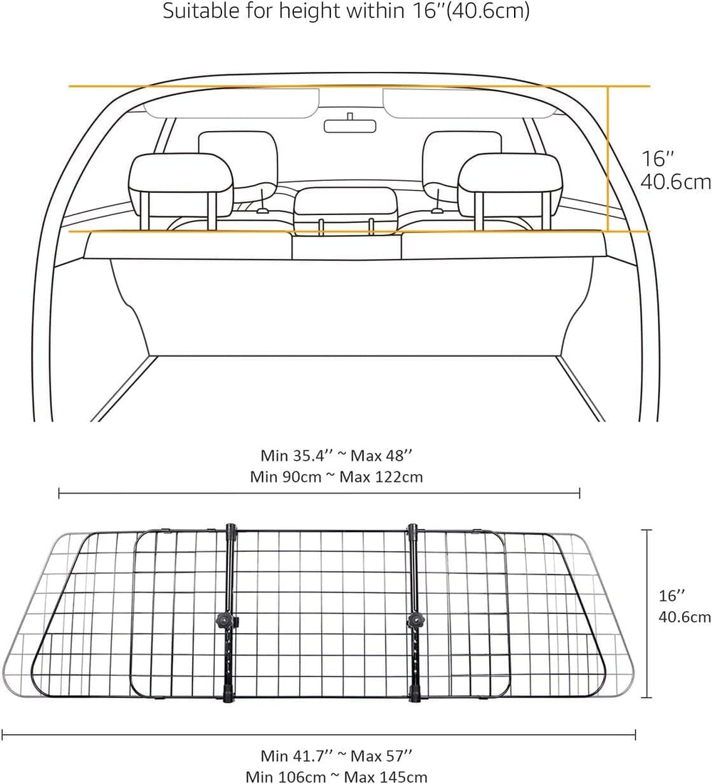 Barrière Amazon Basics installation rapide, attaches et montages faciles.