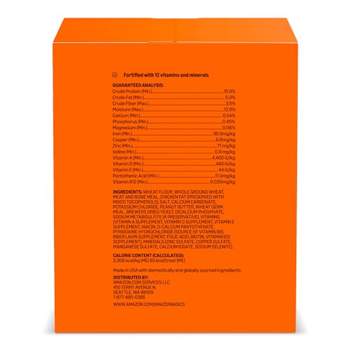 Biscuit Amazon Basics, snack sain et savoureux pour chien, usage quotidien.