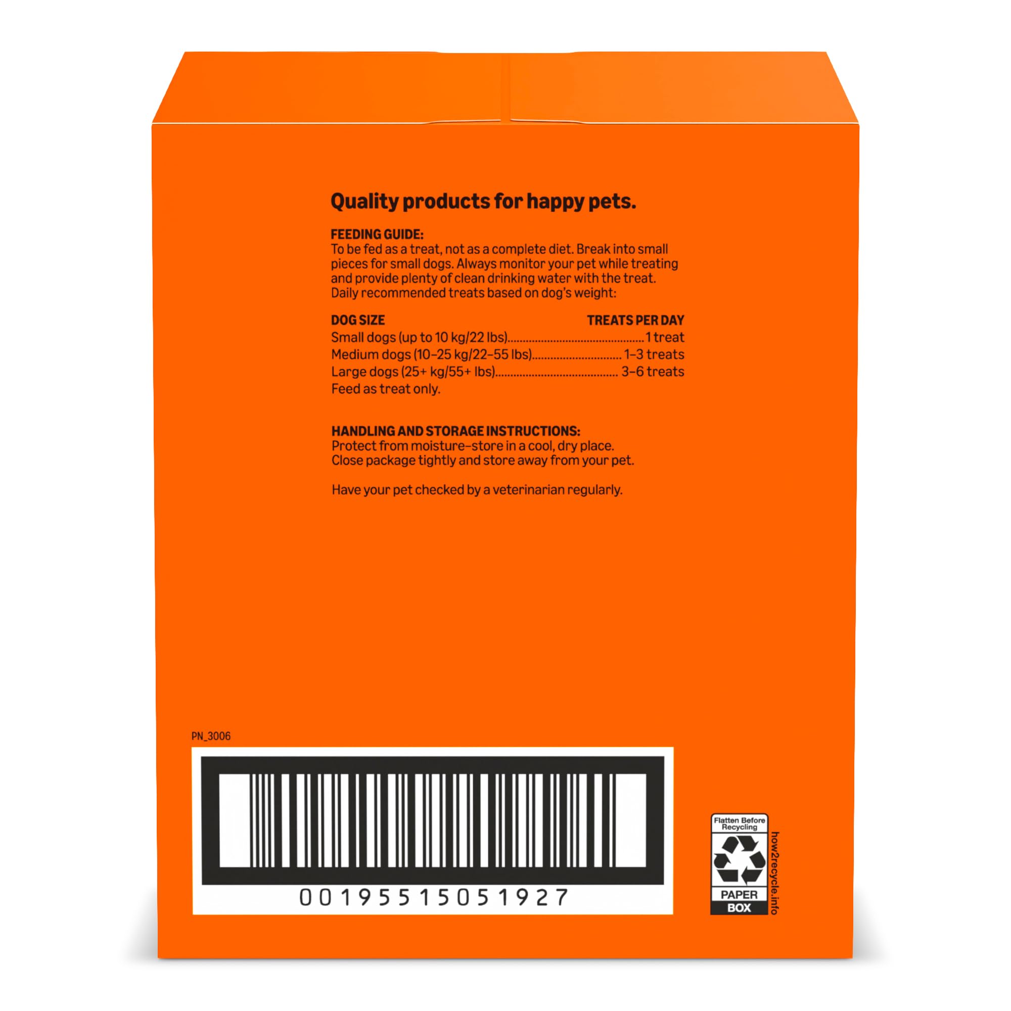 Usage quotidien des biscuits Amazon Basics comme petite récompense
