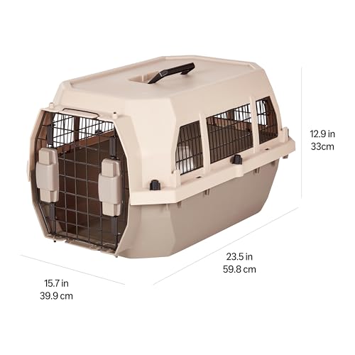 Dimensions externes 23,6 x 15,7 x 13 pouces, adaptée pour petits animaux Amazon Basics