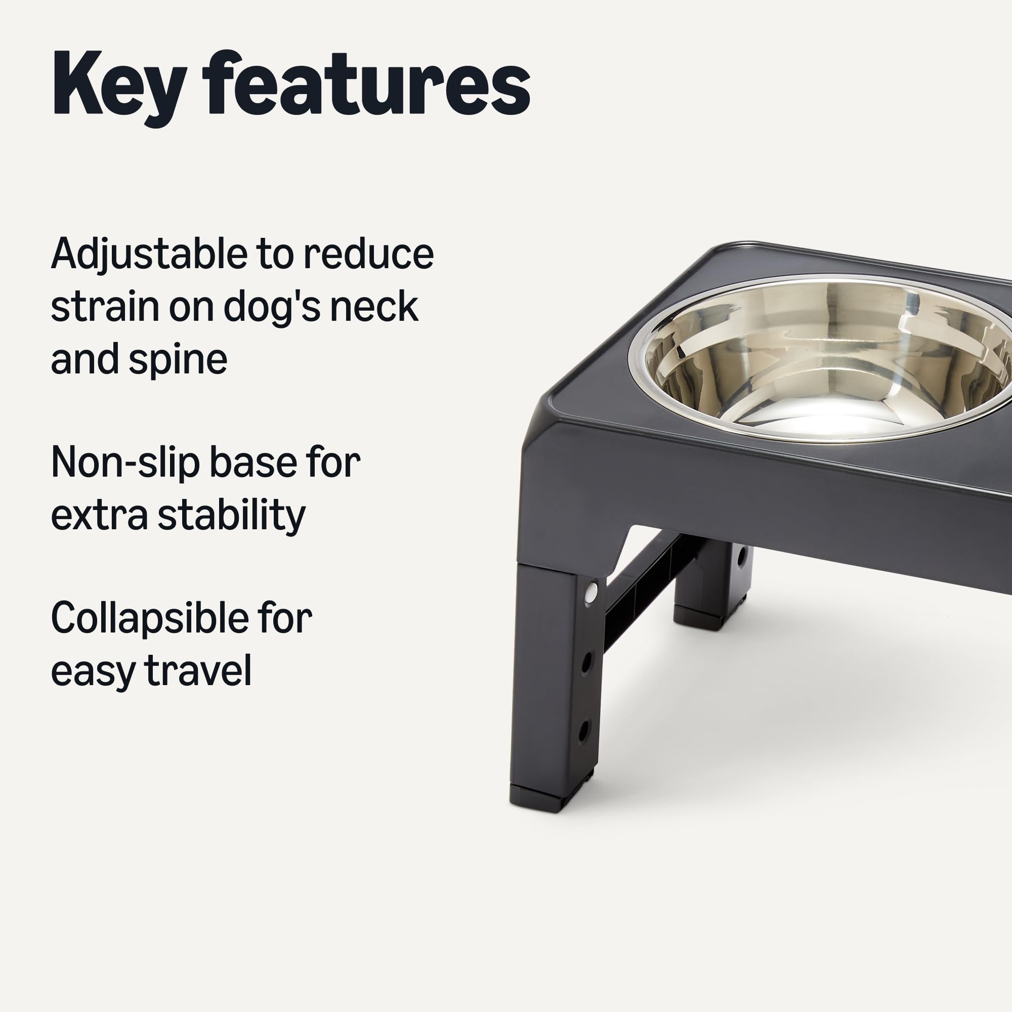 Bol inox Amazon Basics compatibles lave-vaisselle pour nettoyage facile.