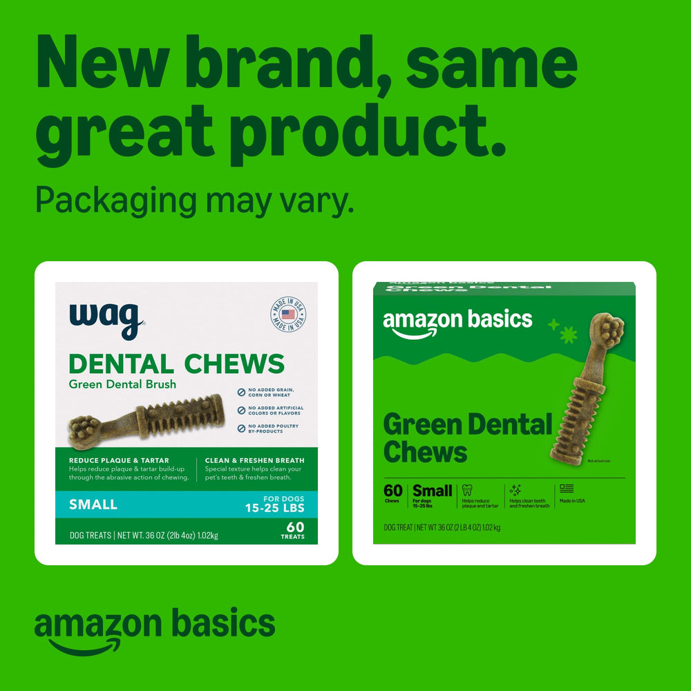 Bouchées dentaires Amazon Basics pour petits chiens – lutte contre la plaque.
