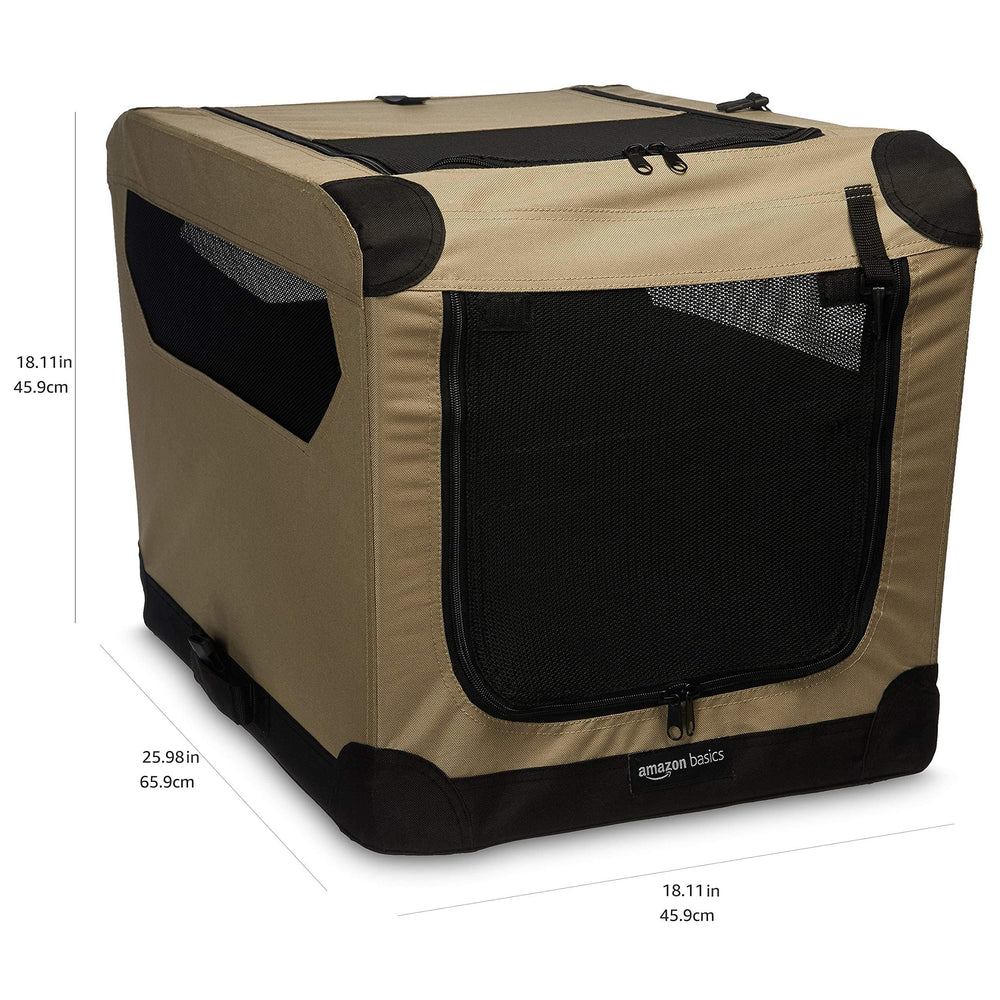 Amazon Basics cage-chien-en-tissu-doux ventilation maillage quatre côtés, confort pour votre chien.