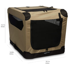 Amazon Basics cage-chien-en-tissu-doux ventilation maillage quatre côtés, confort pour votre chien.