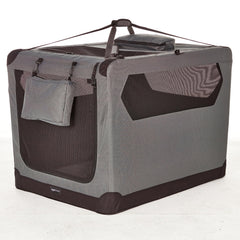 Cage Amazon Basics pour chien avec ouverture supérieure pour un accès facile