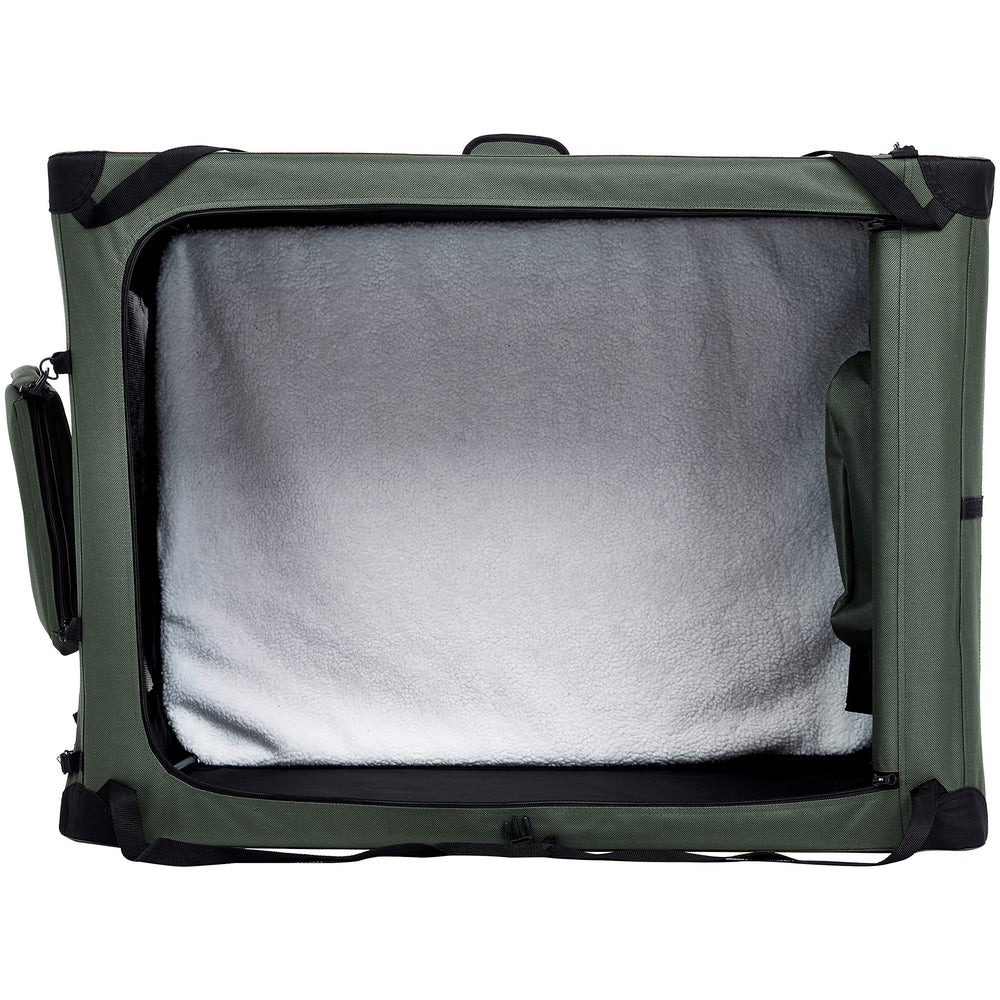 Cage Amazon Basics pour chien avec poches de rangement pratiques