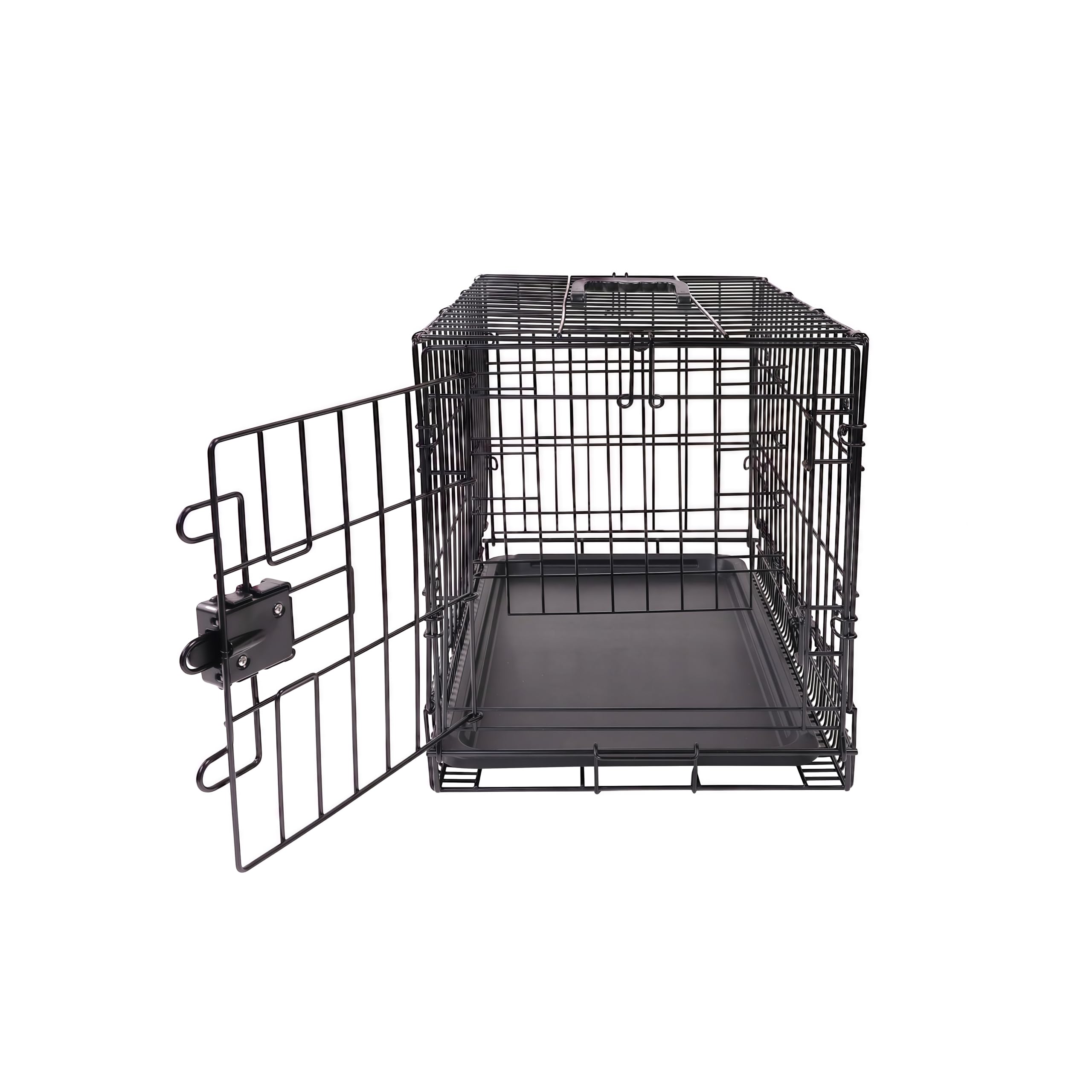 Caisse Amazon Basics en métal avec poignée supérieure pour transport pratique.