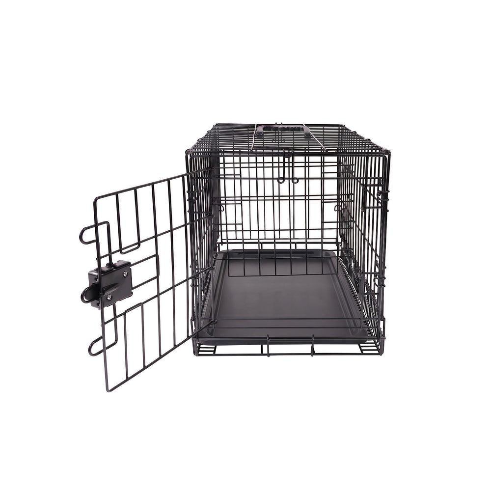 Caisse Amazon Basics en métal avec poignée supérieure pour transport pratique.
