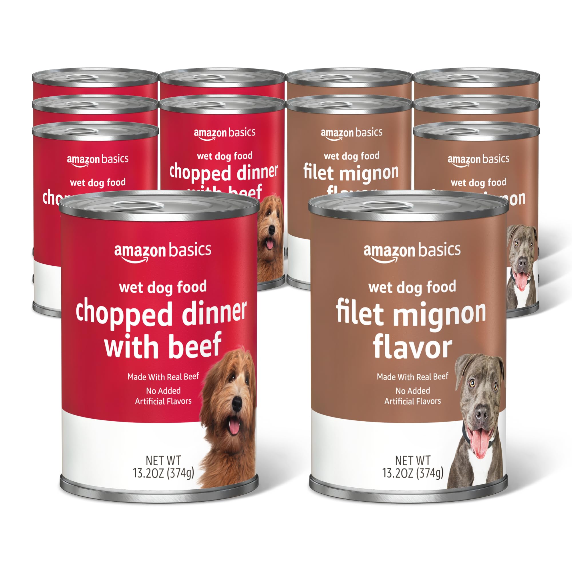Amazon Basics filet mignon en boîte – texture tendre prête à servir.