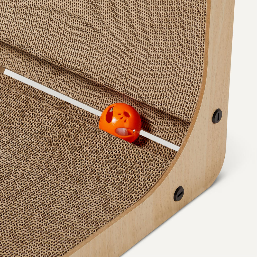 Amazon Basics espace détente horizontal, combinaison parfaite de griffage et repos même dans les petits espaces.