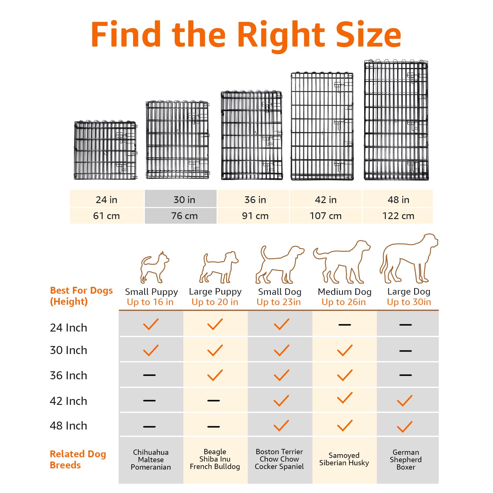 Clôture pliable Amazon Basics avec porte simple pour extérieur.