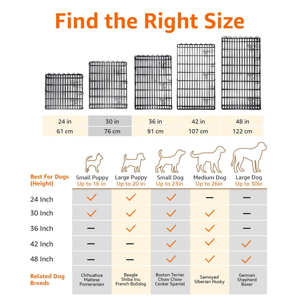 Clôture pliable Amazon Basics avec porte simple pour extérieur.