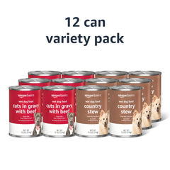 Amazon Basics conserve chien boeuf en sauce, pratique et appétissant