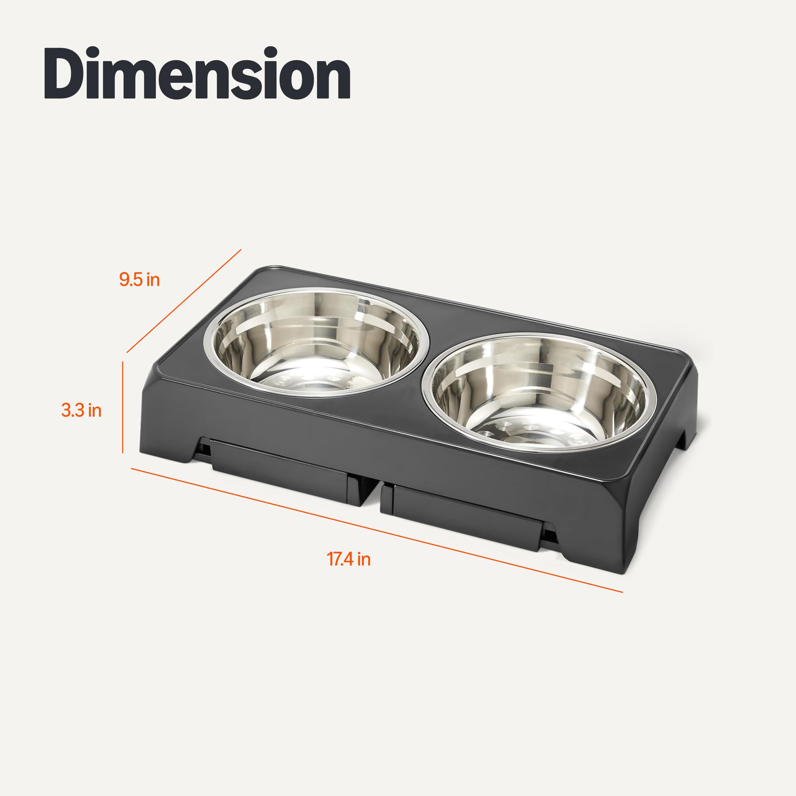 Design ergonomique Amazon Basics aide à manger avec une meilleure position.