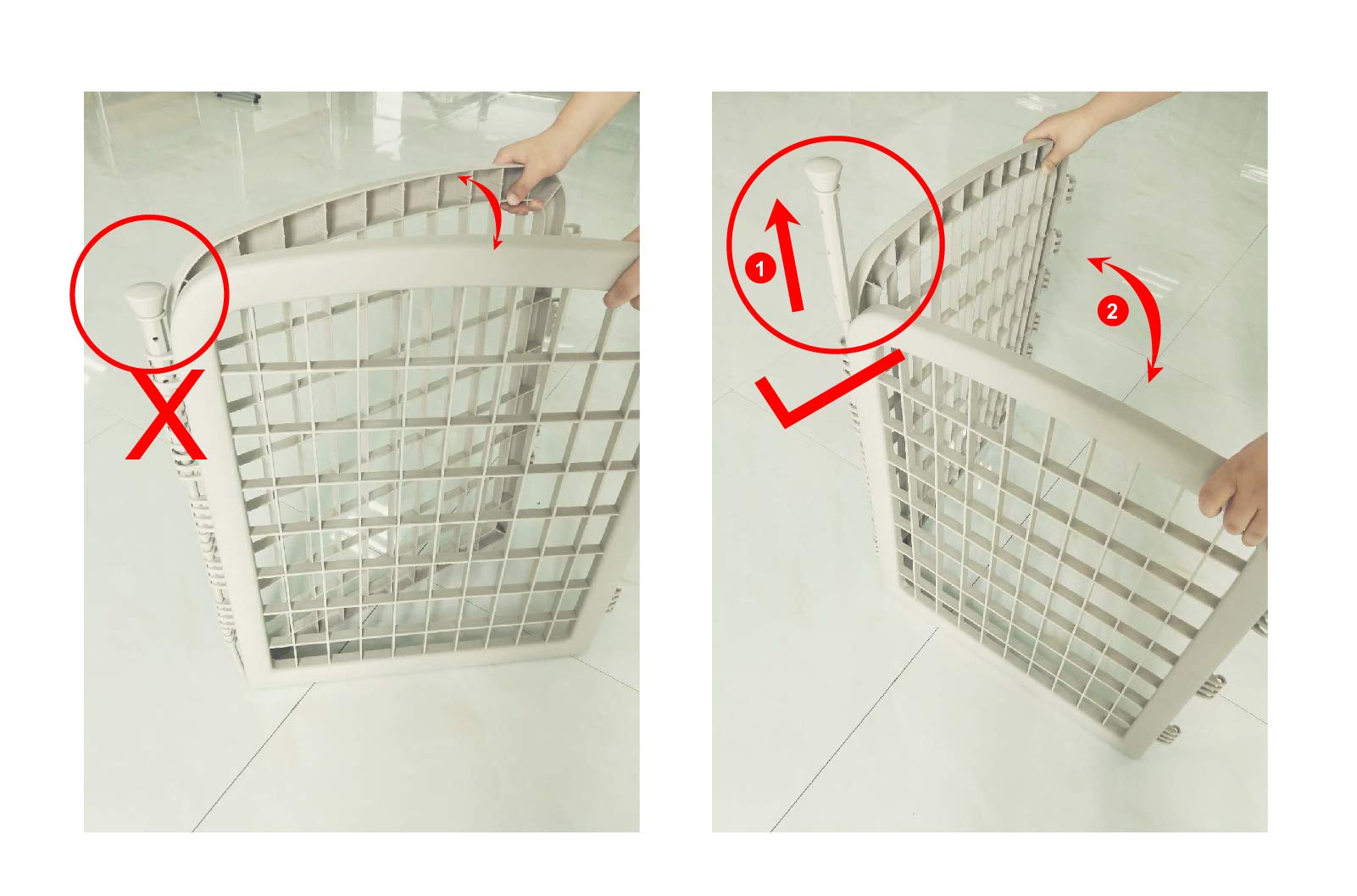 Dimensions Amazon Basics: 64 x 64 x 34 pouces pour liberté maîtrisée.