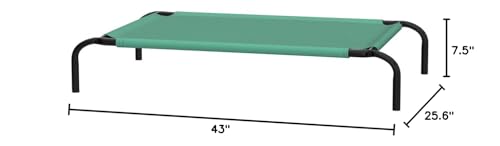 Dimensions 43 x 26 x 7,5 pouces du lit chien Amazon Basics.