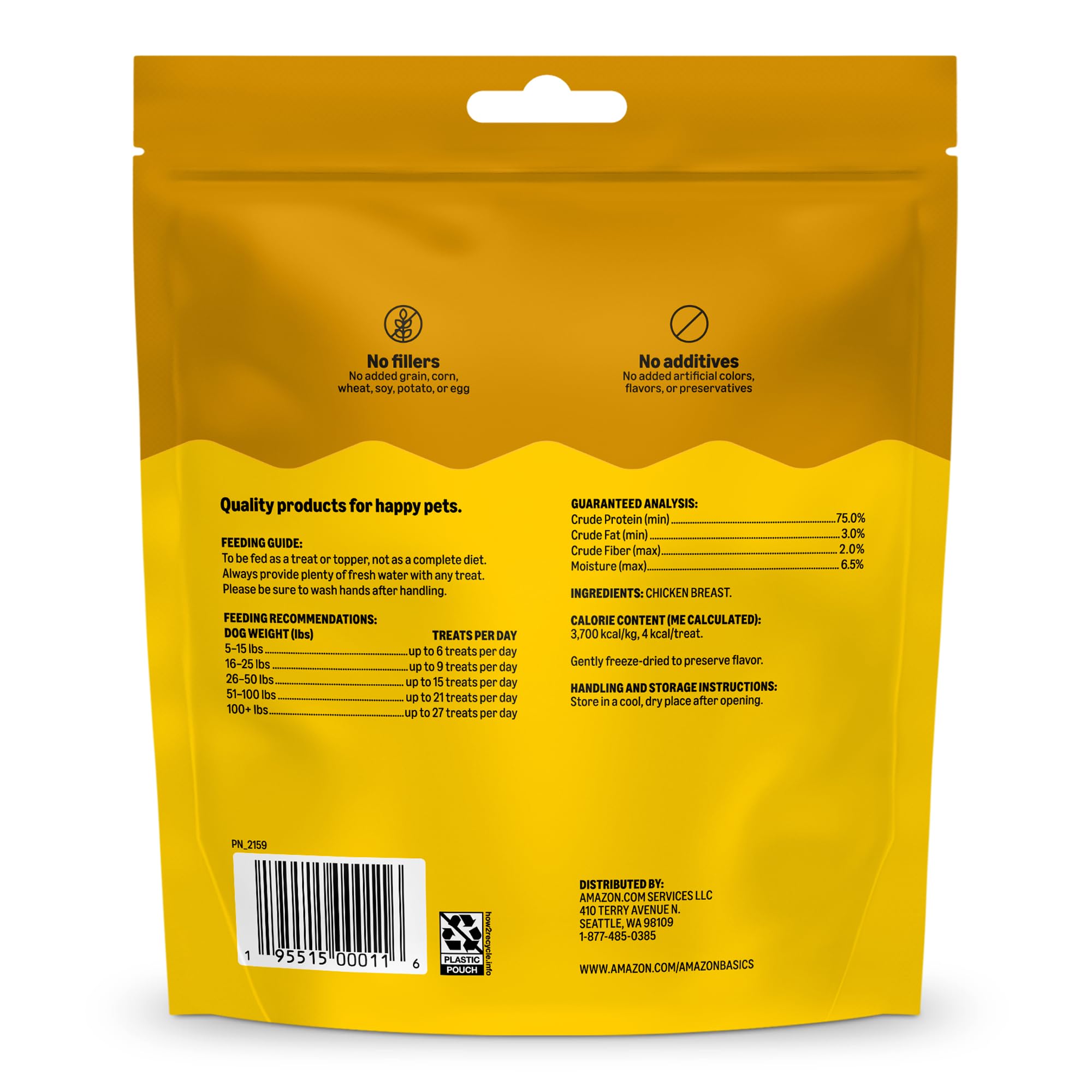 Emballage pratique Amazon Basics pour une conservation facile.