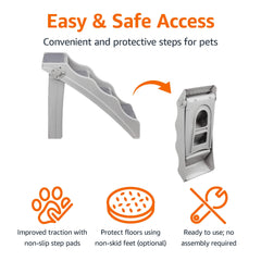 Escaliers Amazon Basics avec pieds antiderapants pour proteger le sol
