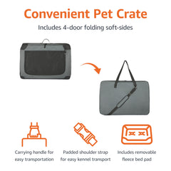 Amazon Basics fermetures zip sécurisées pour un transport serein.