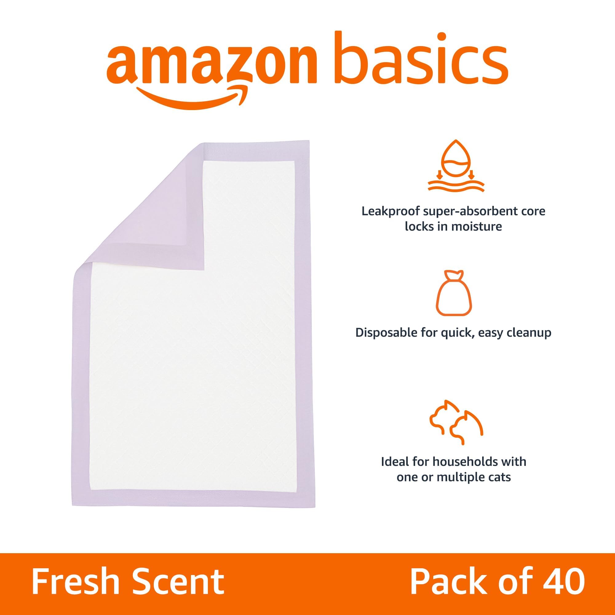 Amazon Basics film PE durable — absorption efficace et nettoyage facilité.