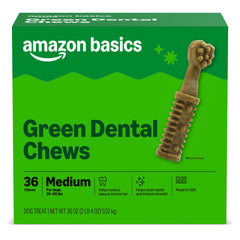 Friandises dentaires Amazon Basics pour chien moyen dans leur emballage