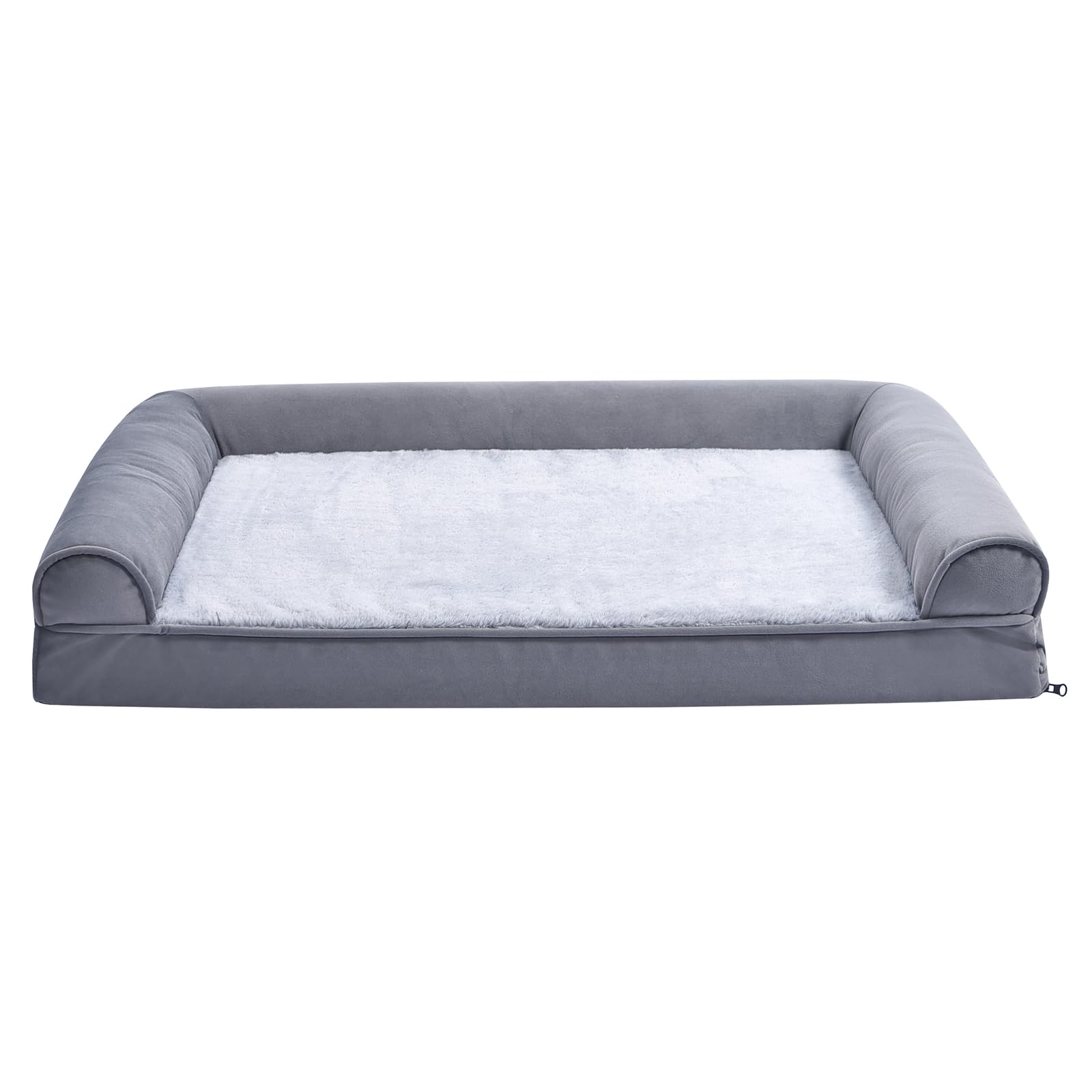 Amazon Basics lit-canapé chien gris, base mousse gel offrant soutien