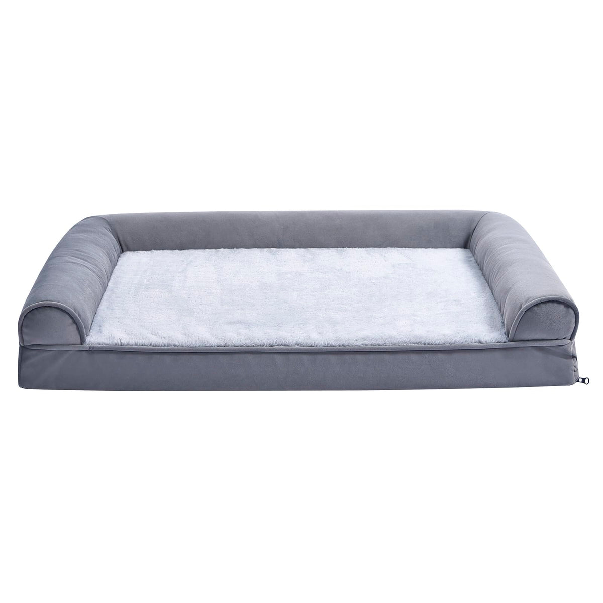 Amazon Basics lit-canapé chien gris, base mousse gel offrant soutien