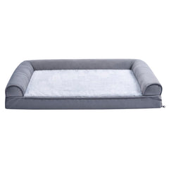 Amazon Basics lit-canapé chien gris, base mousse gel offrant soutien