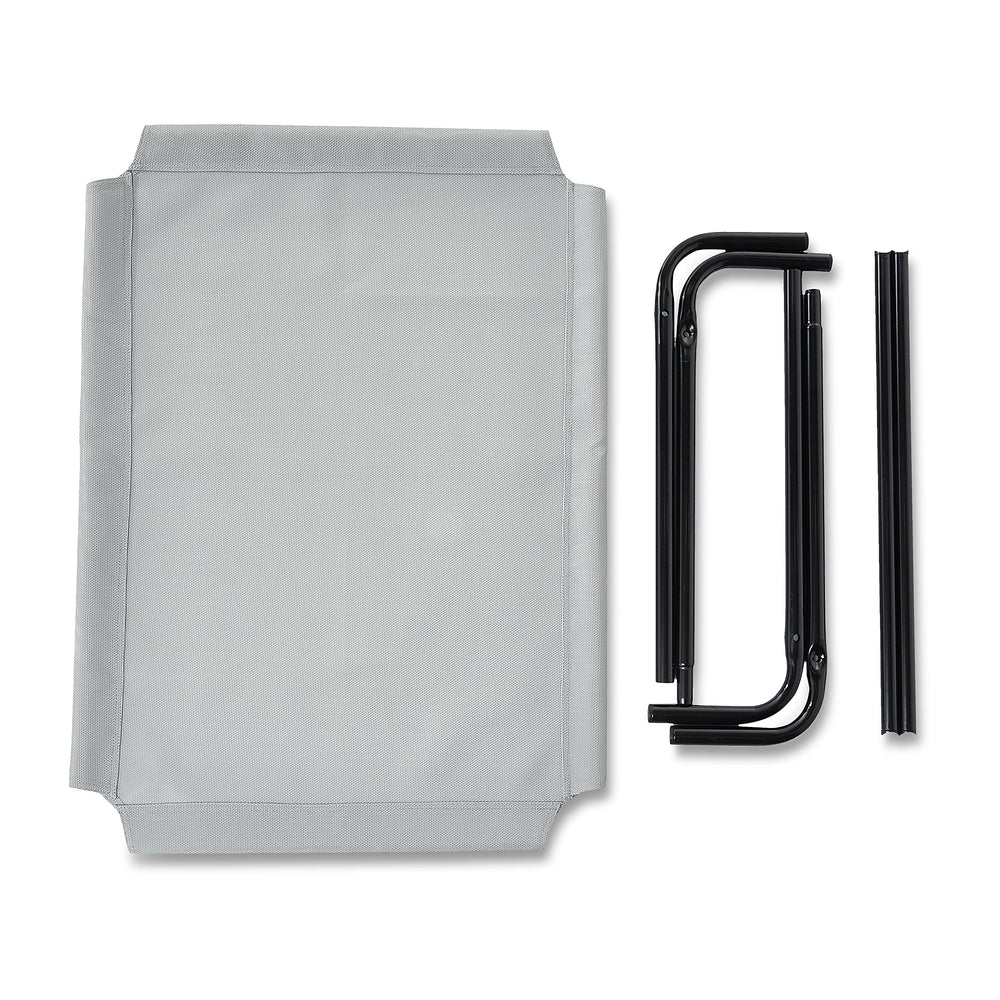 Amazon Basics lit chien élevé taille moyenne adapté aux chiens de taille moyenne.