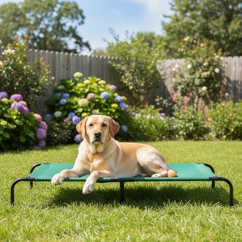 Lit chien grand format 60x37x9 pouces pour grandes races, Amazon Basics.