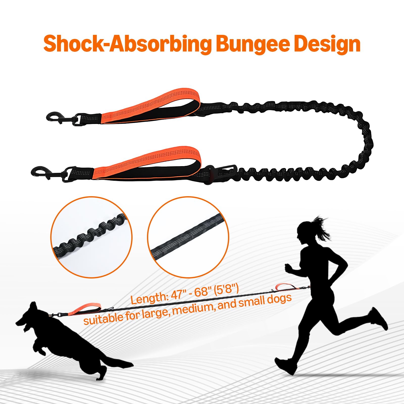 Amazon Basics Longe élastique anti-choc pour un confort pendant les tirages.