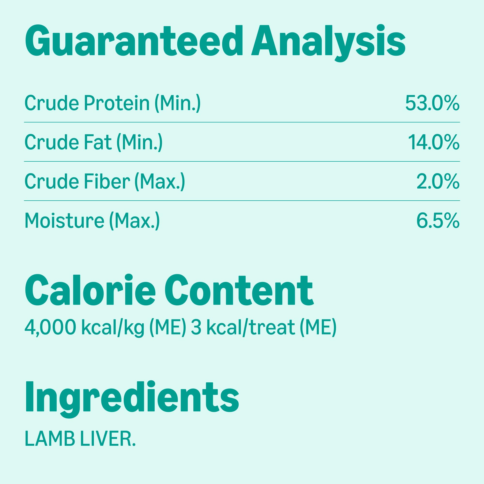 Lyophilisation lente et soigneuse qui conserve nutriments et saveur du foie d'agneau.