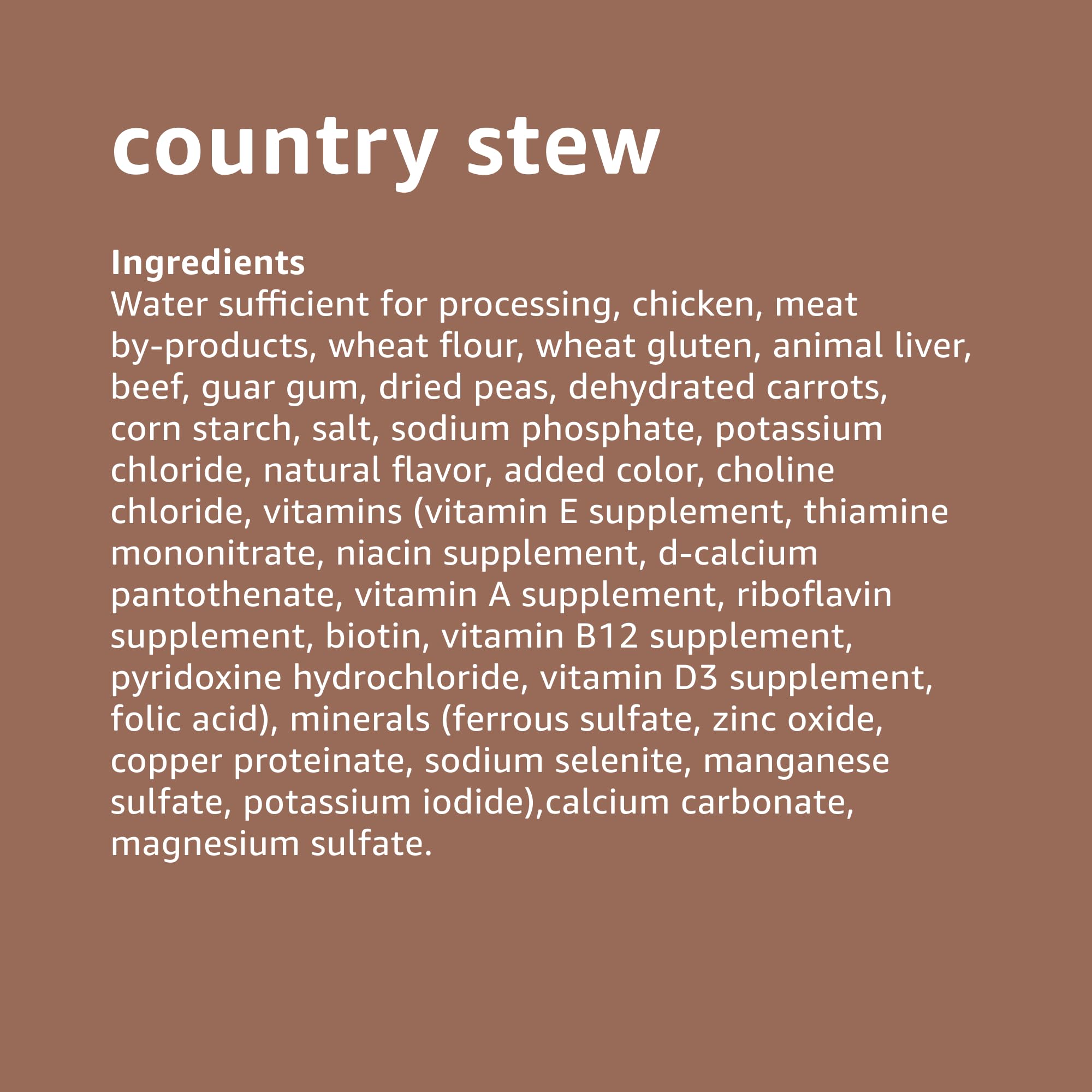 Amazon Basics nourriture chien boeuf country zoom, détails visuels des morceaux