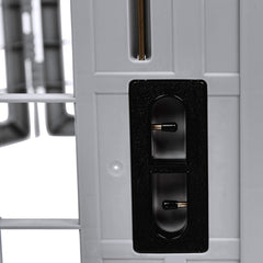 Amazon Basics parc utilisé en intérieur, design gris discret.