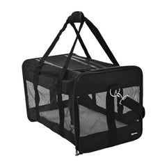 Porte-animal-voyage-mesh Amazon Basics offrant ventilation et confort.