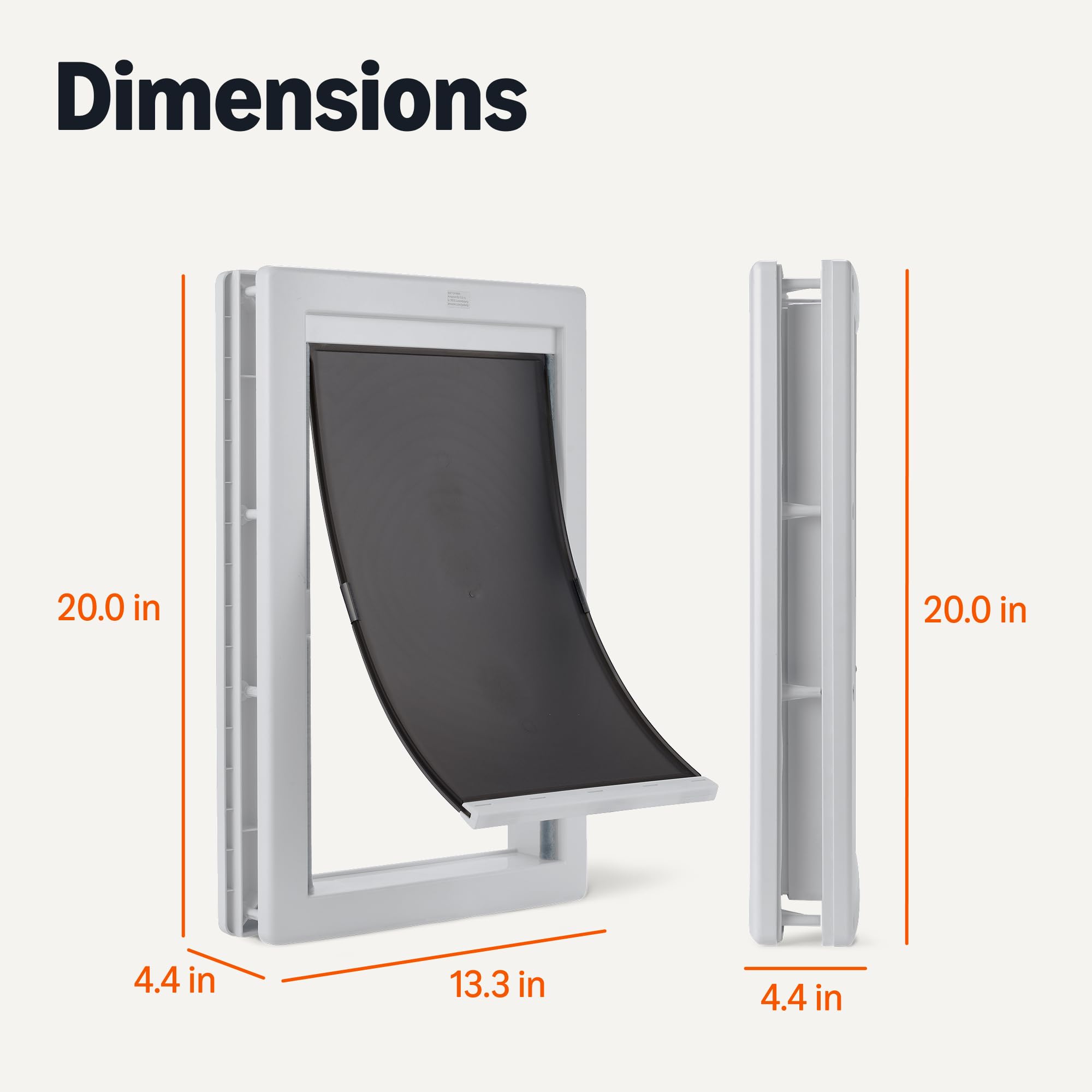Exemple d’utilisation: porte en blanc et gris pour intérieur