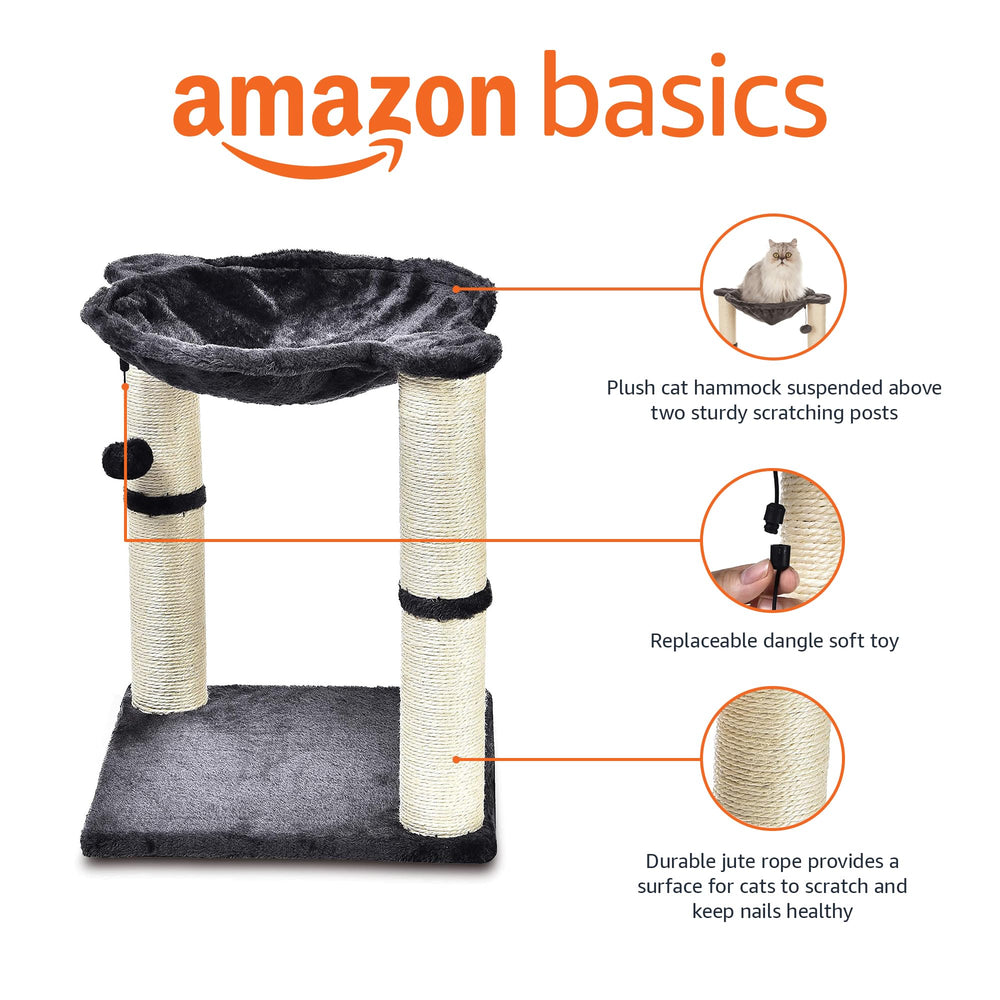 Poteaux griffes naturels en jute Amazon Basics, idéal pour affûter les griffes et protéger le mobilier.