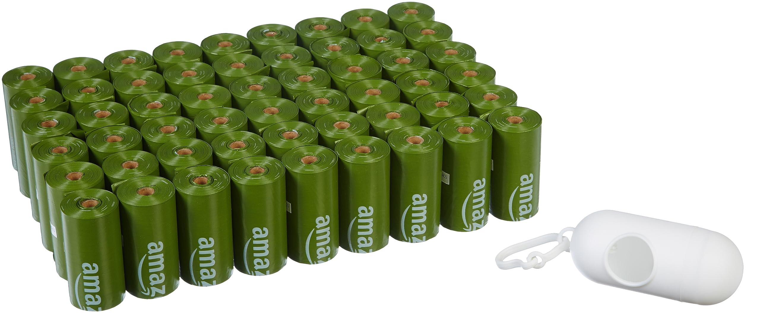 Amazon Basics sac à crottes avec distributeur et clip, pratique pour les sorties.