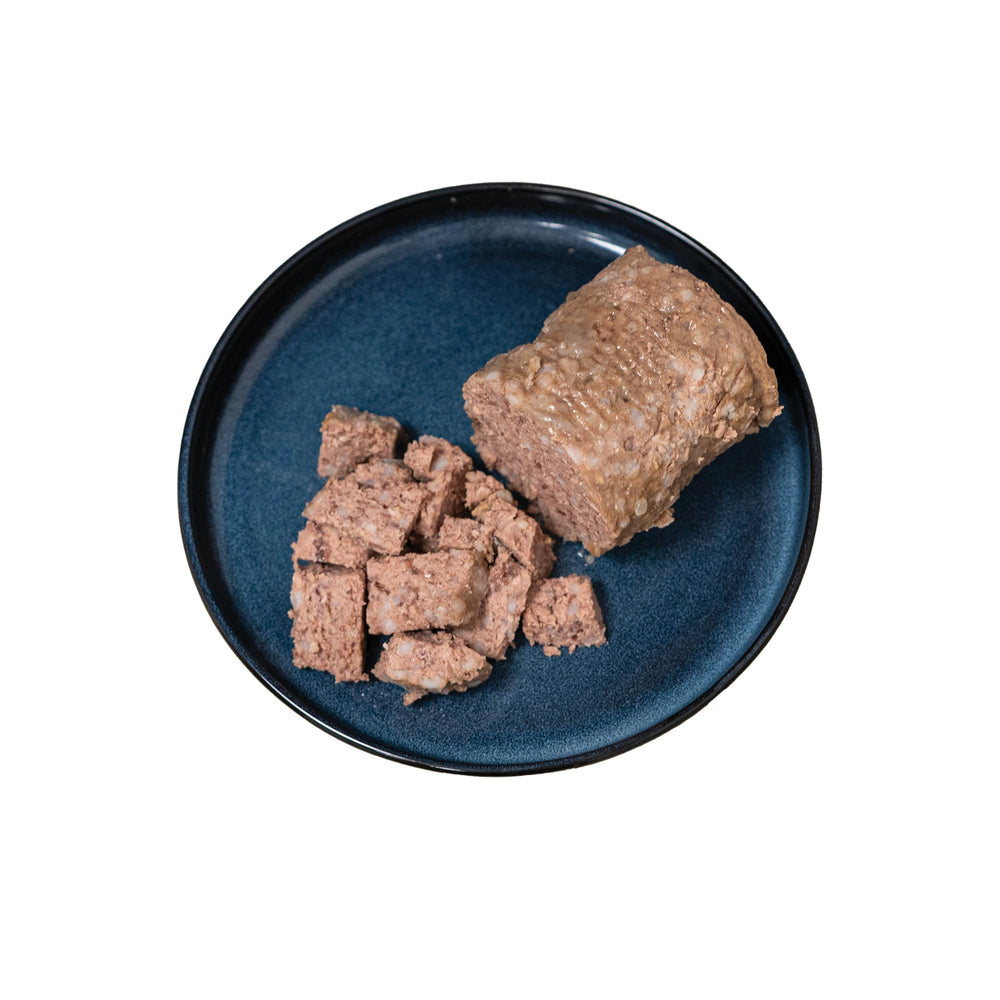 Sans blé, maïs et soja ajoutés dans ce repas humide pour chien