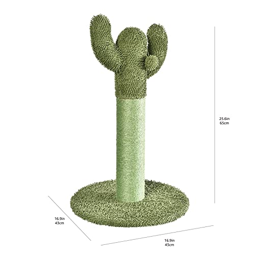 Surface de griffage en sisal naturel sur le poteau Amazon Basics.