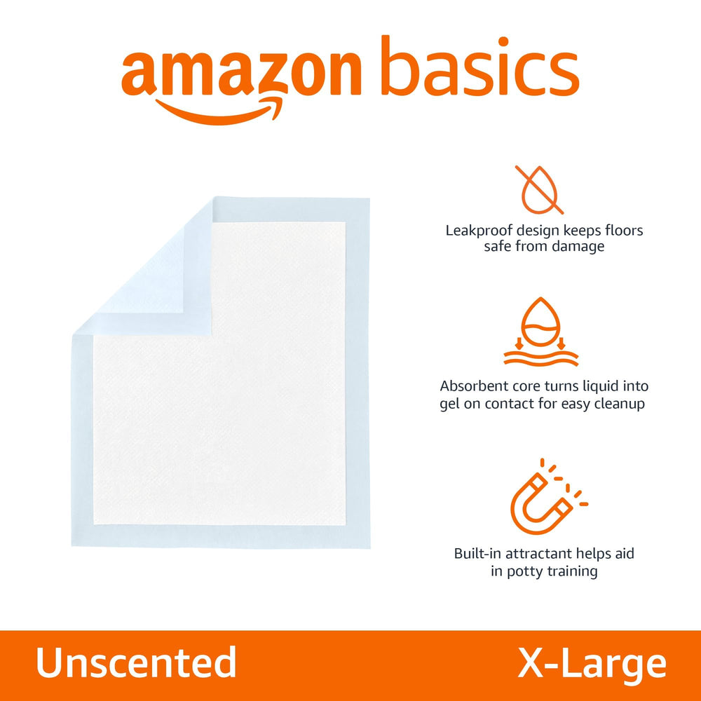 Amazon Basics XL tapis-dapprentissage à 5 couches pour une absorption efficace.