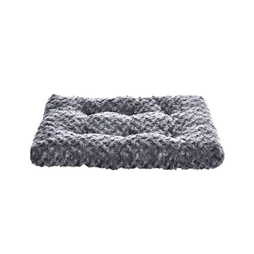 Tapis dortoir gris 23x18x2,5 pouces, adaptable à petite cage.